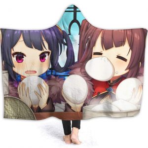 Azur Lane Hooded Blanket - Anime Flannel Warm Blanket