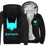 BATMAN Jackets - Solid Color BATMAN Series BATMAN Movie Sign Super Cool Fleece Jacket