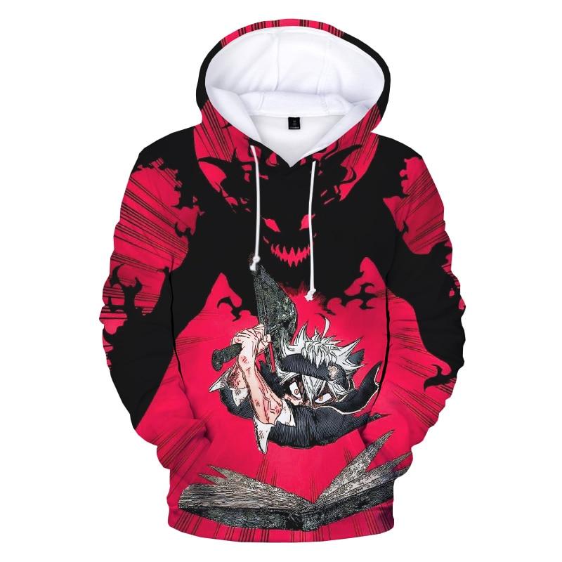 Black Clover 3D Printed Hoodies - Unisex O-Neck Pullover