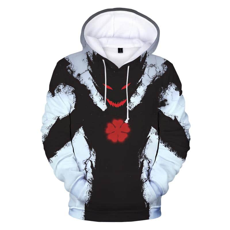 Black Clover Unisex 3D Printed O-Neck Pullover Hoodies