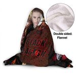 Black Lagoon Hooded Blanket Anime Flannel Warm Blanket