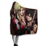 Black Lagoon Hooded Blanket Anime Flannel Warm Blanket