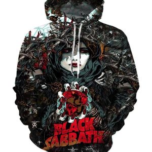 Black Sabbath Hoodies - Pullover Black Hoodie