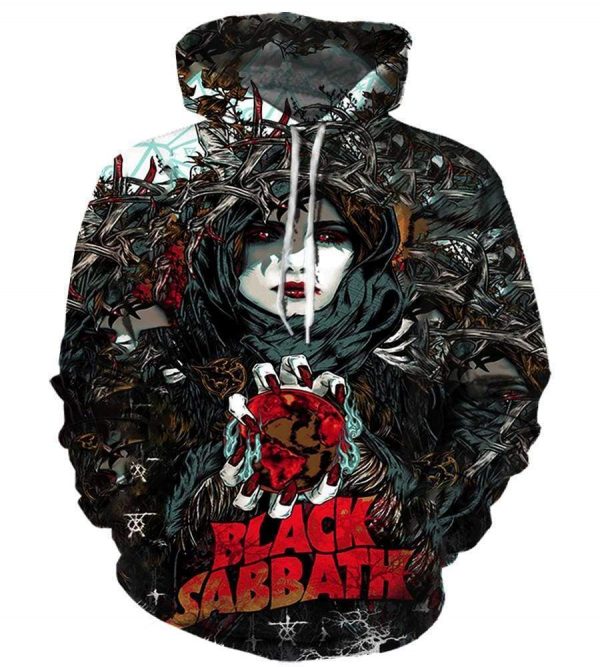 Black Sabbath Hoodies - Pullover Black Hoodie