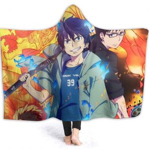 Blue Exorcist Blanket - Anime Flannel Fleece Winter Travel Hooded Blanket