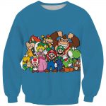 Blue Nintendo Character Hoodies - Video Game Pullover Hoodie