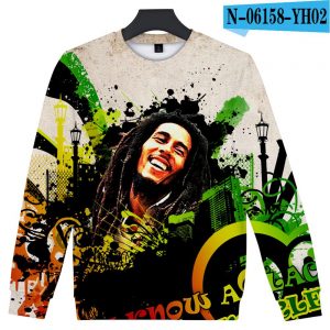 Bob Marley Music Hip Hop 3D Printed Sweatshirts Pullovers