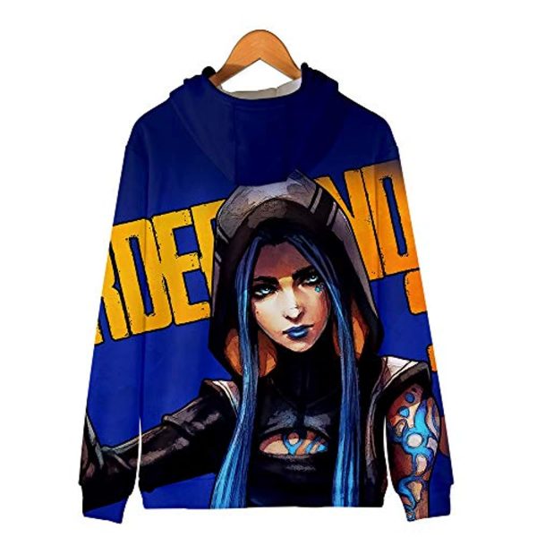 Borderlands 3 Hoodie - Unisex 3D Zipper Hooded Sweatshirts