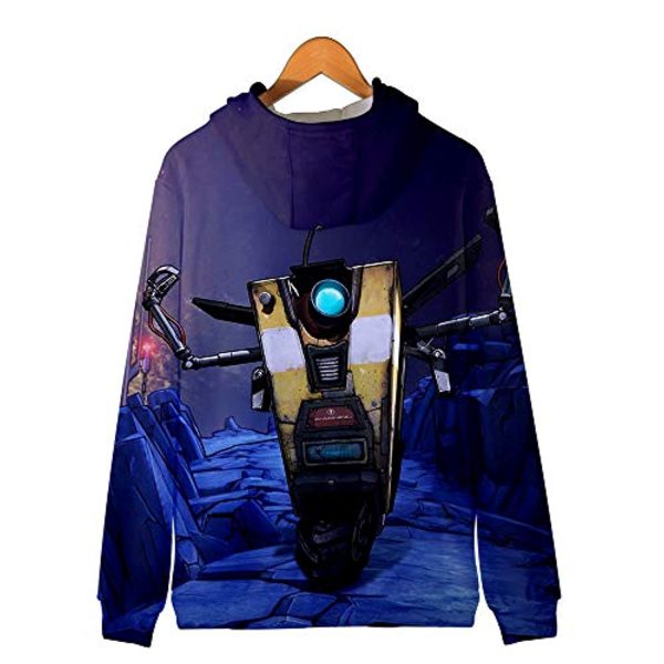 Borderlands 3 Hoodie - Unisex 3D Zipper Hooded Sweatshirts