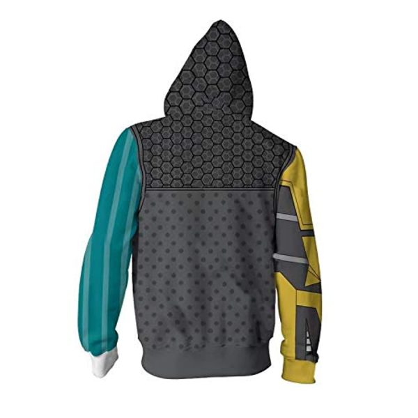 Borderlands Hooded Jacket - 3D Unisex Hooded Zipper Sweatshirt Coat