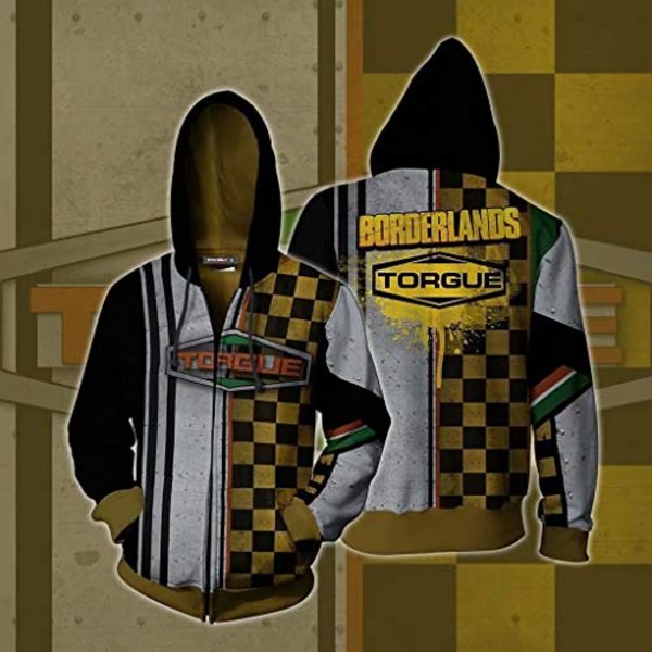 Borderlands Hooded Jacket - 3D Unisex Hooded Zipper Sweatshirt Coat