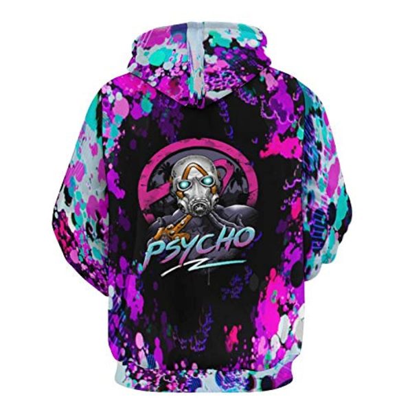 Borderlands Hoodies - Badass Robot 3D Unisex Hooded Pullover Sweatshirt
