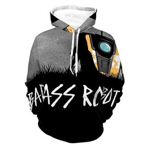 Borderlands Hoodies - Badass Robot 3D Unisex Hooded Pullover Sweatshirt