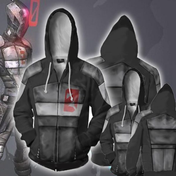 Borderlands Hoodies - Borderlands Zero Zip Up Hoodie Jacket