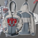 Borderlands Vladof Hoodies - Zip Up Light Blue Hoodie