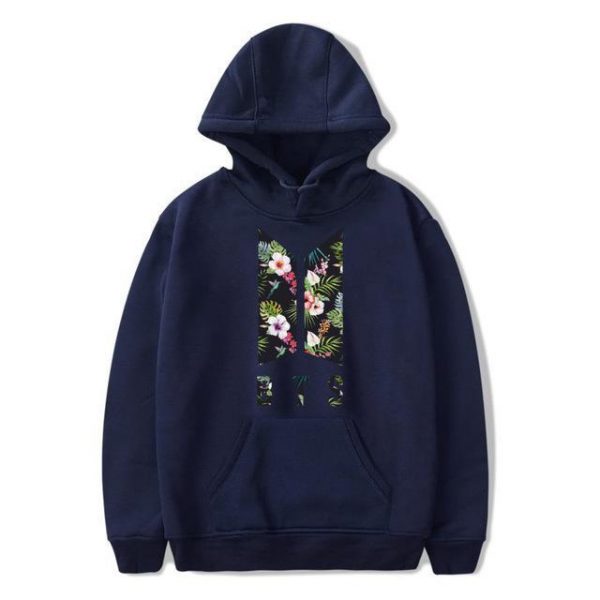 BTS Hoodie - BTS Floral Hoodie