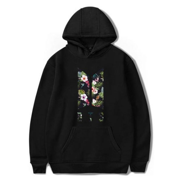 BTS Hoodie - BTS Floral Hoodie
