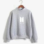 BTS Sweatshirt - BTS Emblem Turtleneck Sweatshirt