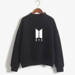 BTS Sweatshirt - BTS Emblem Turtleneck Sweatshirt