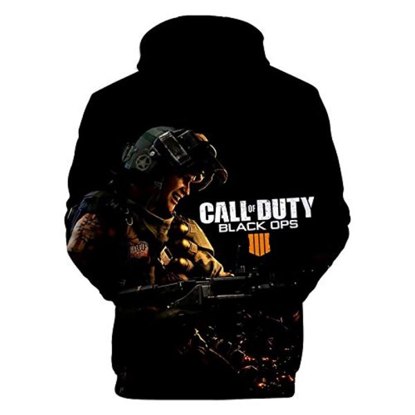 Call of Duty Hoodies - Black Ops 4 3D Full Print Long Sleeve Call of Duty Hooded Drawstring Sweaters