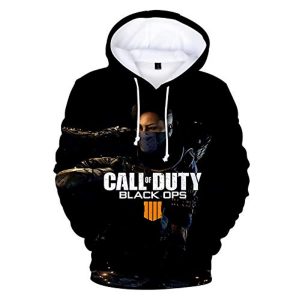 Call of Duty Hoodies - Black Ops 4 3D Full Print Long Sleeve Call of Duty Hooded Drawstring Sweaters