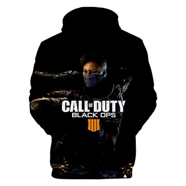 Call of Duty Hoodies - Black Ops 4 3D Full Print Long Sleeve Call of Duty Hooded Drawstring Sweaters