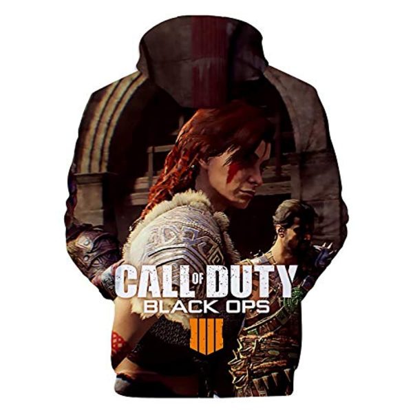 Call of Duty Hoodies - Black Ops 4 3D Full Print Long Sleeve Call of Duty Hooded Drawstring Sweaters