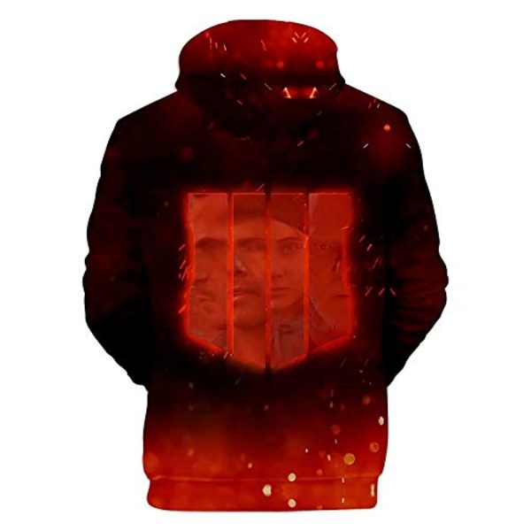 Call of Duty Hoodies - Black Ops 4 Logo Long Sleeve Call of Duty Hooded Drawstring Sweaters