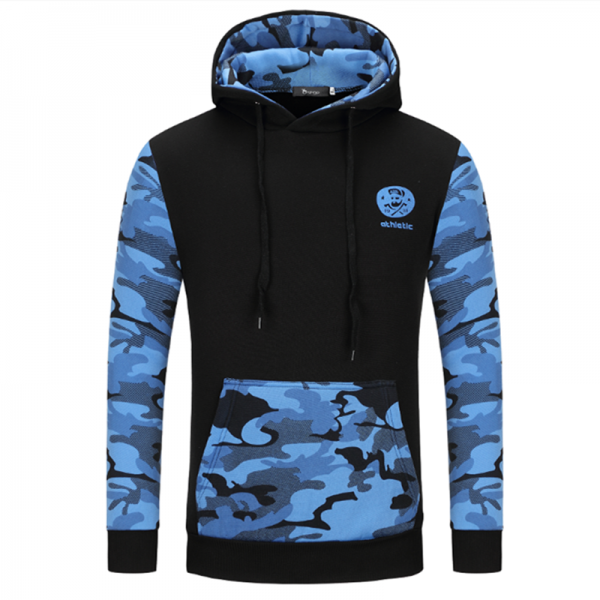 Camouflage Hoodies - Pullover Fleece White Black Hoodie