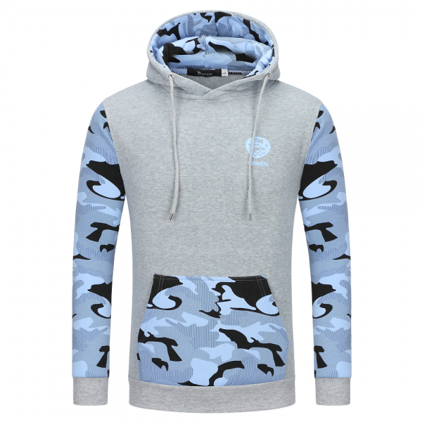Camouflage Hoodies - Pullover Fleece White Black Hoodie