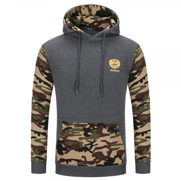 Camouflage Hoodies - Pullover Fleece White Black Hoodie