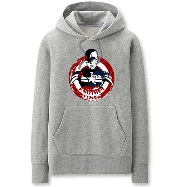 Captain America Hoodies - Solid Color Cool Commando Captain America Fleece Hoodie
