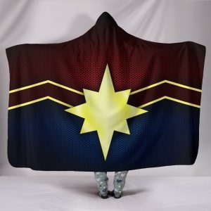 Captain Marvel Hooded Blankets - Captain Marvel Logo Hooded Blanket