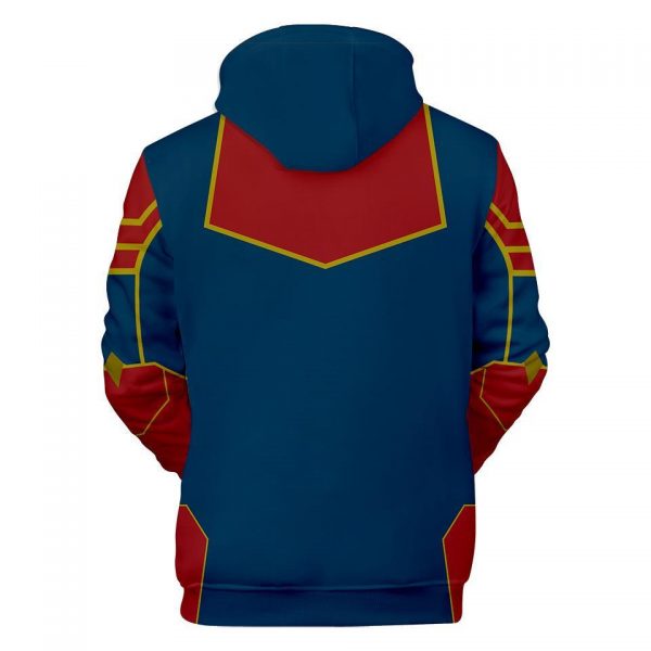 Captain Marvel Hoodie - Carol Danvers Pullover Hoodie
