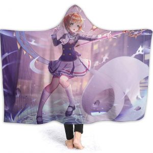 Cardcaptor Sakura Flannel Hooded Blanket - Anime Throw Blanket