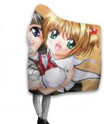 Cardcaptor Sakura Warm Hooded Blanket - Anime Flannel Blanket