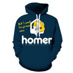 Cartoon 3D Print Hoodie - Homer Simpson Sweatshirt