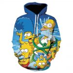 Cartoon 3D Print The Simpsons Hoodie Sweatshirt