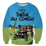 Cartoon Funny Fashion Tintin 3D Printed Sweatshirts Pullovers