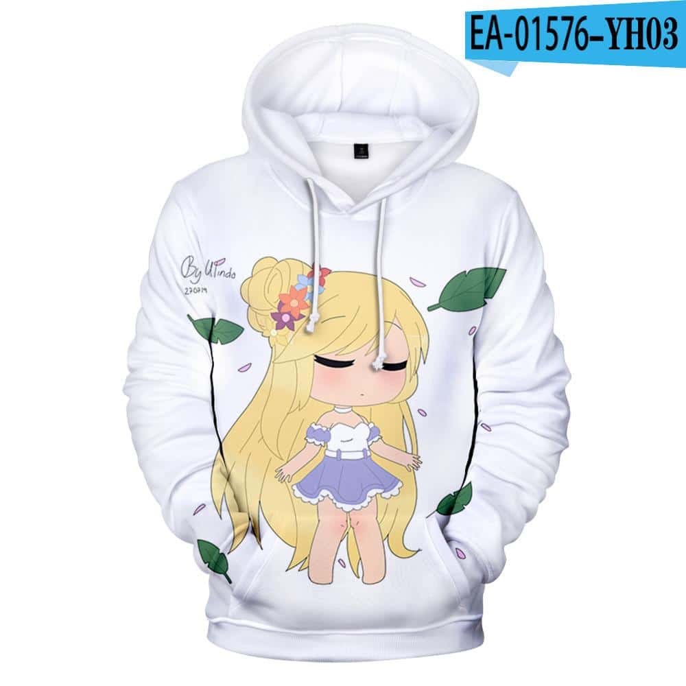 Hoodies Anime Gacha Life para homens e mulheres, pulôver 3D Game