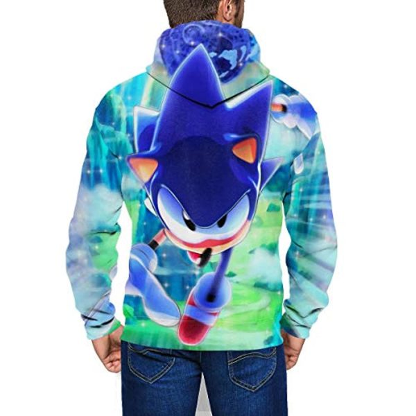 Cartoon Games Sonic Hoodie - 3D Print Sonic the Hedgehog Zip Up Hoodie