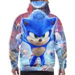 Cartoon Games Sonic Hoodie - 3D Print Unisex Sonic the Hedgehog Pullover Hoodie