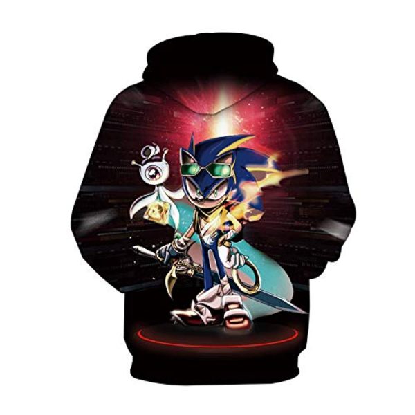 Cartoon Games Sonic Hoodie - 3D Print Unisex Sonic the Hedgehog Pullover Hoodie for Teens