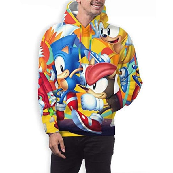 Cartoon Games Sonic Hoodie - 3D Print Unisex Sonic the Hedgehog Yellow Pullover Hoodie