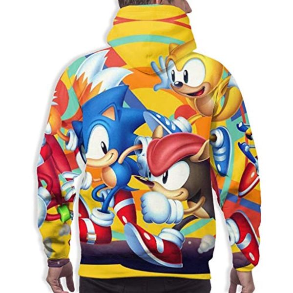 Cartoon Games Sonic Hoodie - 3D Print Unisex Sonic the Hedgehog Yellow Pullover Hoodie