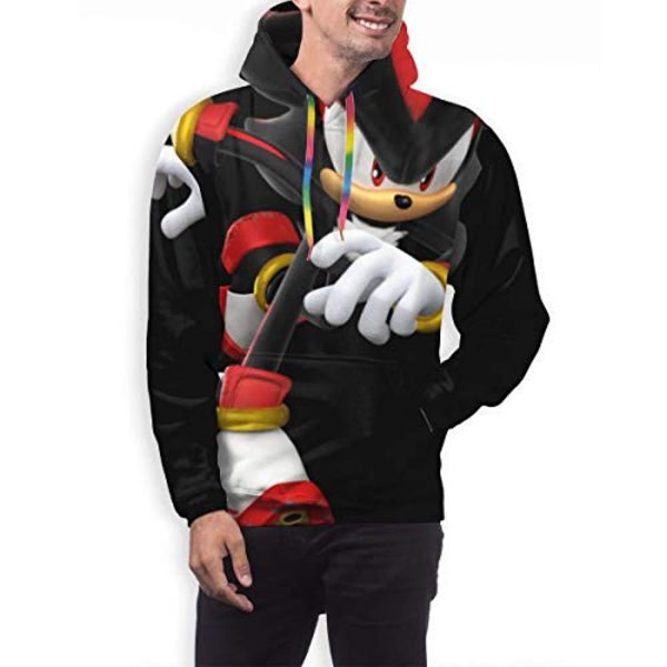 Cartoon Games Sonic Hoodie - Shadow the Hedgehog 3D Print Pullover Hooded Sweatshirt