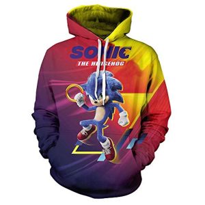 Cartoon Games Sonic Hoodie - Shadow the Hedgehog 3D Print Pullover Hooded Sweatshirt