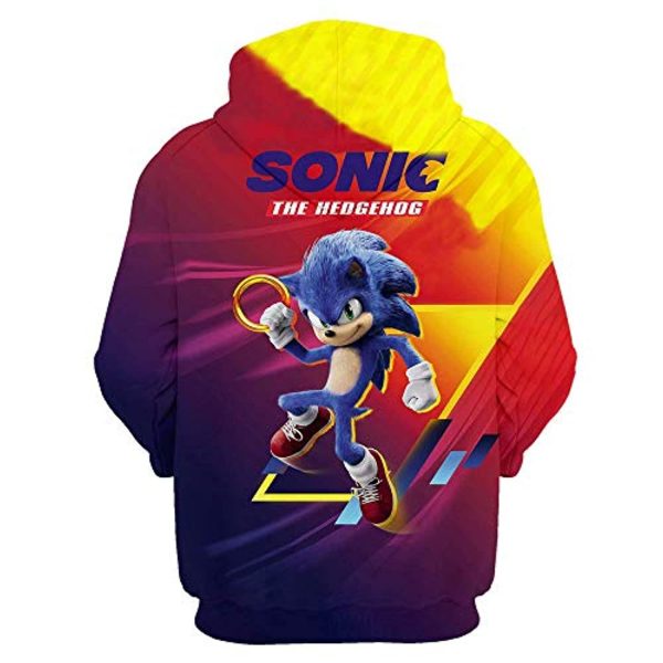 Cartoon Games Sonic Hoodie - Shadow the Hedgehog 3D Print Pullover Hooded Sweatshirt