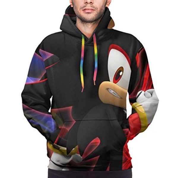 Cartoon Games Sonic Hoodie - Shadow the Hedgehog 3D Print Pullover Hooded Sweatshirt