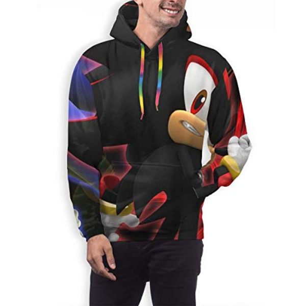Cartoon Games Sonic Hoodie - Shadow the Hedgehog 3D Print Pullover Hooded Sweatshirt